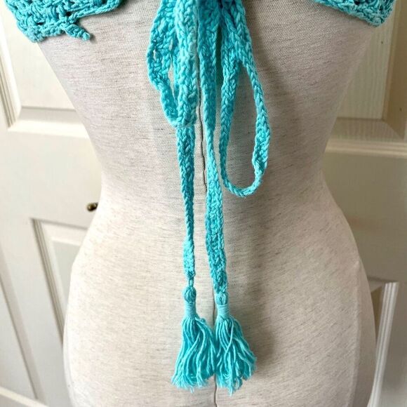 Bali Chic Blue crocheted bikini top - Picture 6 of 11